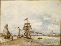 Entrée du port de Honfleur (Johan Barthold Jongkind) - Muzeo.com