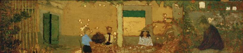 Family in the garden (Edouard Vuillard) - Muzeo.com