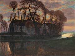 Farm Near Duivendrecht, in the Evening (Piet Mondrian) - Muzeo.com