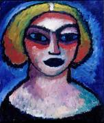 female head (Alexej von Jawlensky) - Muzeo.com