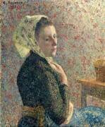 Femme au fichu vert (Camille Pissarro) - Muzeo.com