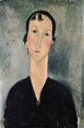 Femme aux boucles d'oreilles (Amedeo Modigliani) - Muzeo.com