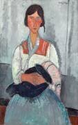 Femme gitane avec enfant (Amedeo Modigliani) - Muzeo.com