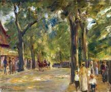 Figures on the Grosse Seestrasse in Wannsee (Max Liebermann) - Muzeo.com