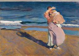 Fisherwomen with her son (Joaquin Sorolla y Bastida) - Muzeo.com
