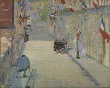 Flags in Mosnier Street (Edouard Manet) - Muzeo.com