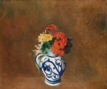 Flowers in a Blue Vase (Odilon Redon) - Muzeo.com