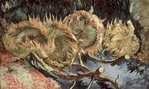 Four Withered Sunflowers (Vincent van Gogh) - Muzeo.com