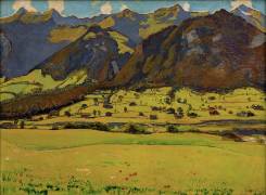 Fromberghorn seen from Reichenbach (Ferdinand Hodler) - Muzeo.com
