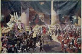 Funérailles du président Sadi Carnot célébrées au Panthéon, le 1er juillet 1894 (Georges Jules Bertrand) - Muzeo.com