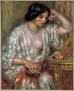 Gabrielle with jewelry: Gabrielle Renard (Auguste Renoir) - Muzeo.com