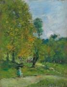 Garden at Fervaques (Eugène Boudin) - Muzeo.com
