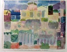 Garden in Saint-Germain, the European quarter of Tunis, 1914 (Paul Klee) - Muzeo.com