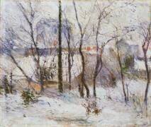 Garden under snow (Paul Gauguin) - Muzeo.com