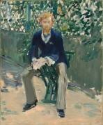 George Moore in the Artist's Garden (Edouard Manet) - Muzeo.com