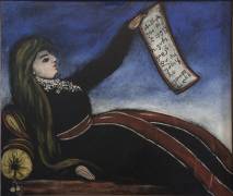 Georgian woman on a couch (Niko Pirosmani) - Muzeo.com