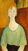 Girl in a Green Blouse (Amedeo Modigliani) - Muzeo.com
