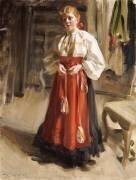 Girl in Orsa Costume (Anders Zorn) - Muzeo.com