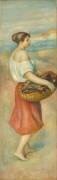Girl with a Basket of Fish (Auguste Renoir) - Muzeo.com