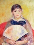 Girl with a Fan (Auguste Renoir) - Muzeo.com