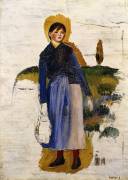 Girl with Red Stockings (Auguste Renoir) - Muzeo.com