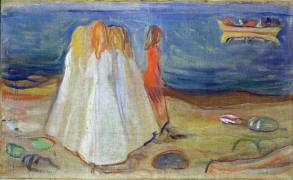 Girls at the Seaside (Edvard Munch) - Muzeo.com