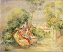 Girls in a Garden (Auguste Renoir) - Muzeo.com