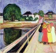 Girls on a Bridge (Edvard Munch) - Muzeo.com