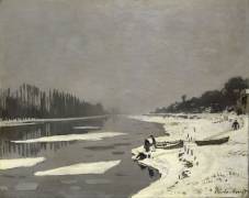 Glaçons sur la Seine à Bougival (Claude Monet) - Muzeo.com