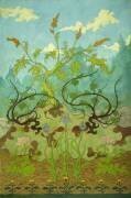 Goldenrod and Mauve Irises (Paul-Elie Ranson) - Muzeo.com