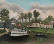 Grand Bateau Lavoir du Pont de Charenton (Henri Rousseau) - Muzeo.com