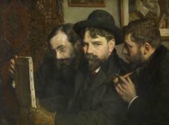 Groupe d'amis, dit aussi Les trois amis (Adolphe Déchenaud) - Muzeo.com