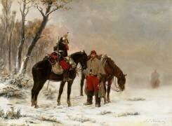Halte de dragons, 1870 (James Alexandre Walker) - Muzeo.com