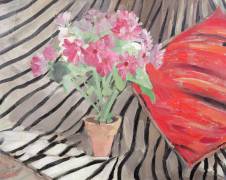 Harmony of Flowers and Zebra Fabric (Jacqueline Marval) - Muzeo.com