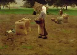 Harvesting Potatoes (Henry Lerolle) - Muzeo.com