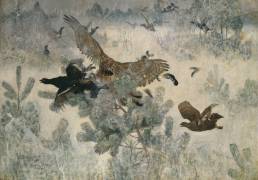 Hawk and Black Game (Bruno Liljefors) - Muzeo.com