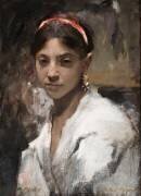 Head of a Capri Girl (John Singer Sargent) - Muzeo.com