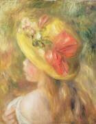 Head of a Girl with a Hat (Auguste Renoir) - Muzeo.com