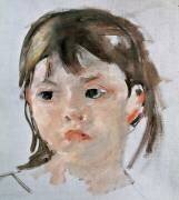 Head of a Young Girl (Mary Cassatt) - Muzeo.com