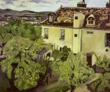 House in the Rue Cortot in spring (Suzanne Valadon) - Muzeo.com