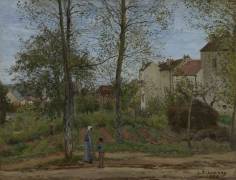 Houses at Bougival (Camille Pissarro) - Muzeo.com