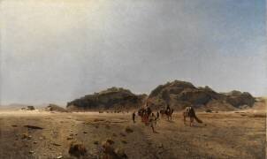 In the Araba Desert (Eugen Bracht) - Muzeo.com