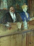 In the Bar: The Fat Proprietor and the Anaemic Cashier (Henri de Toulouse-Lautrec) - Muzeo.com