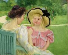 In the Garden (Mary Cassatt) - Muzeo.com