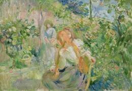 In the Garden at Roche-Plate (Berthe Morisot) - Muzeo.com