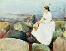 Inger on the Beach (Edvard Munch) - Muzeo.com