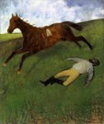 Injured Jockey (Edgar Degas) - Muzeo.com