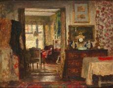 Intérieur. L'atelier du peintre Albert Roelofs (1877-1920) à Scheveningen (Victor Olivier Gilsoul) - Muzeo.com