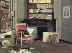 Interior of the Study of Doctor X (Jean-Charles Cazin) - Muzeo.com