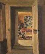 Interior with a Young Girl Writing (Félix Vallotton) - Muzeo.com